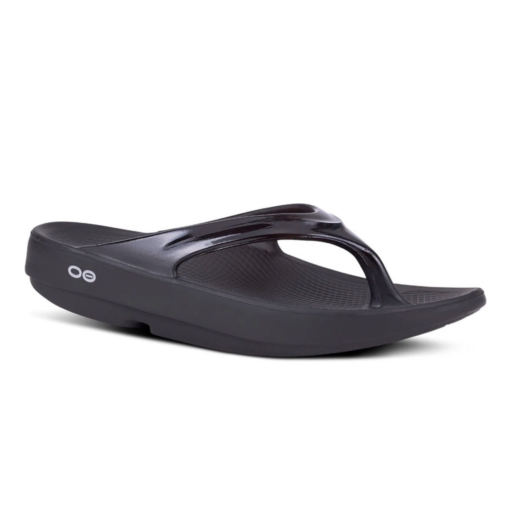 OOFOS OOLALA Sandals Black Size 10 Flip Flops